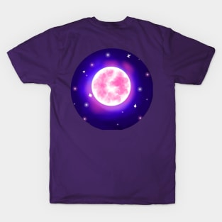 glowing pink moon T-Shirt